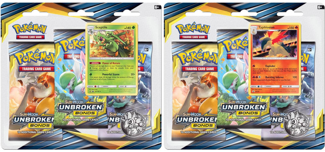 Pokémon Sun and Moon Blister Combo - Lost Thunder and Unbroken on sale Bonds